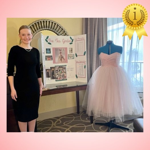 Alyssa Treadway, a Jordan High School student, won honors in the Star Event at the Family, Career, and Community Leaders of America (FCCLA) National Leadership Conference held in San Diego this summer. Only the top 2 competitors in each state were able to compete in a Star Event. Alyssa competed in Fashion Construction, where she designed and created a dress, prepared a speech and assembled a presentation board.